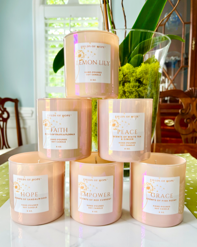 Blush Glass Candle